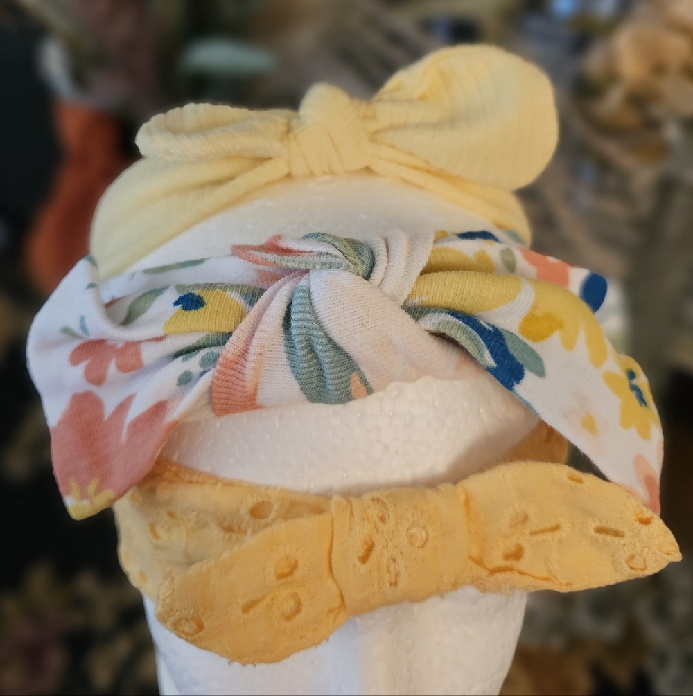 Yellow headband 3pc BUNDLE for Baby - Picture 4 of 7